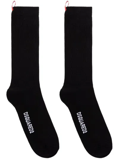 Dsquared2 Pull Tab Socks In Black