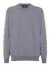 Dsquared2 Logo-tape Sweater In Gray