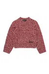 Dsquared2 Red Cardigan Dsquared Kids In Burgundy