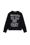 Dsquared2 Pullover In Misto Lana Con Lettering In Black