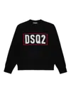 Dsquared2 Pullover In Lana Merino Con Logo Dsq2 In Black