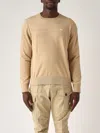 Dsquared2 Cotton Crewneck Sweater In Beige