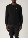 Dsquared2 Timeless Crewneck Sweater With Ribbed Cuffs And Hem In Nero