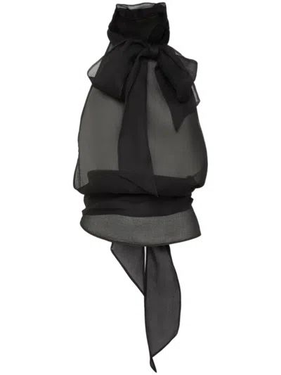 Dsquared2 Pussy-bow Blouse In Black