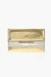 Dsquared2 Python Effect Metallic Leather Card Holder