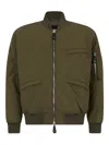 Dsquared2 Quilted Bomber Jacket In Green