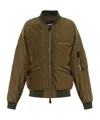 Dsquared2 Quilted Bomber Jacket In Green