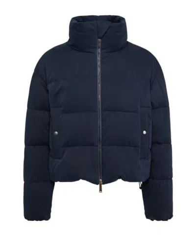 Dsquared2 Quilted Down Jacket In Blue