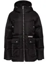 Dsquared2 Multi-pocket Parachute Puff Jacket In Black