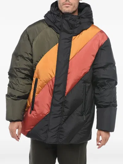 Dsquared2 Quilted Hooded Jacket In Multi