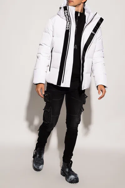 Dsquared2 Quilted Jacket In White