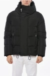 Dsquared2 Quilted Jacket With Hidden Closure In Black