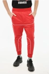 Dsquared2 Quilted Joggers With Contrasting Bands In Red