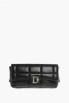 Dsquared2 Quilted Leather Pouch With Snap Button
