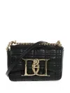 Dsquared2 Quilted Leather Shoulder Bag In Black