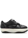 Dsquared2 Quilted Leather Sneakers In Black