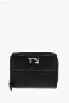 Dsquared2 Quilted Leather Wallet With Metal Logo