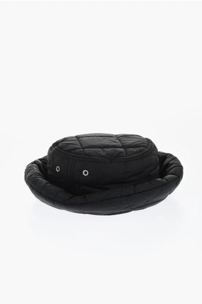 Dsquared2 Quilted Nylon Bucket Hat In Black