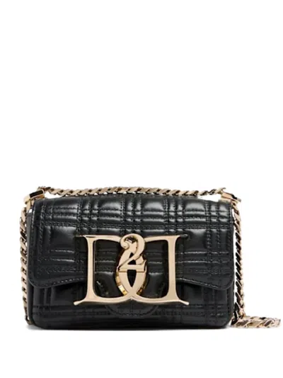 Dsquared2 Quilted Shoulder Bag In Black