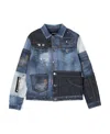 Dsquared2 Quilting Details Denim Jacket In Blue