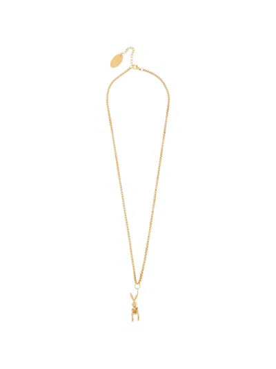 Dsquared2 Rabbit-pendant Necklace In Gold