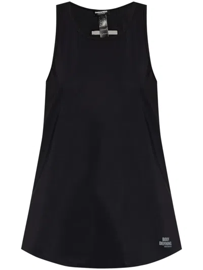 Dsquared2 Racerback Top In Black