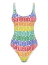 Dsquared2 Sleeveless One-piece Swimsuit In Multi