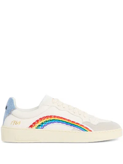 Dsquared2 Rainbow Rider Sneakers In Multi
