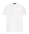 Dsquared2 Raised-logo Cotton Polo Shirt In White