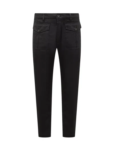 Dsquared2 Ranger Chino Tapered Pants In Black