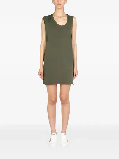Dsquared2 Dsquared Women Mini Round Neckline Dress In Green