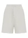 Dsquared2 Raw-cut Track Shorts In White