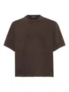 Dsquared2 Raw Edge T-shirt In Brown