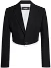 Dsquared2 Raw-finish Blazer In Schwarz