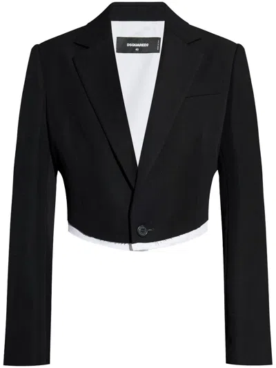 DSQUARED2 RAW-FINISH BLAZER