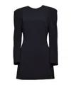 Dsquared2 Rear Zipped Crewneck Dress In Black