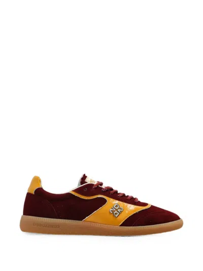 Dsquared2 Rebel Sneakers In Burgundy