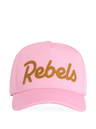 Dsquared2 Rebels Baseball Cap In Pink