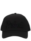Dsquared2 Distressed Baseball Cap In Black