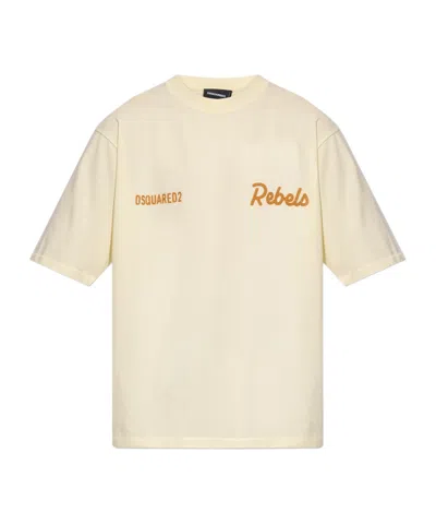 Dsquared2 Rebels Loose Fit T-shirt In Brown