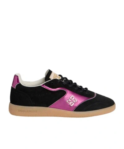 Dsquared2 Rebels Panelled Sneakers In Black