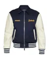 Dsquared2 Rebels Varsity Bomber Jacket In Black