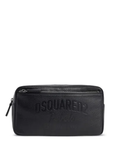 Dsquared2 Rebels Wash Bag In Black