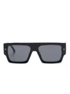 Dsquared2 Rectangle Frame Sunglasses In Black