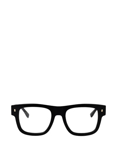 Dsquared2 Rectangle Glasses In Black