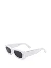 Dsquared2 Rectangle-frame Sunglasses In White
