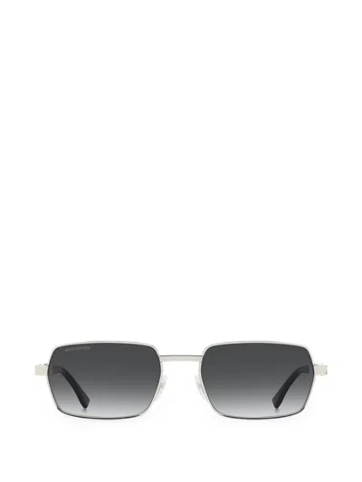 Dsquared2 Rectangle-frame Tinted Sunglasses In Silver
