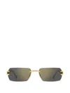 Dsquared2 Rectangular-frame Sunglasses In Gold