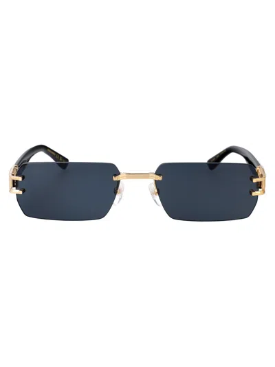 Dsquared2 Rectangular Sunglasses D2 0189/s J5 G In Gold