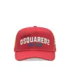 Dsquared2 Fabric Hats In Red